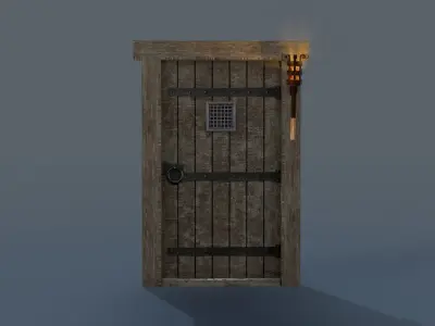 Medieval Door Pop 3D model