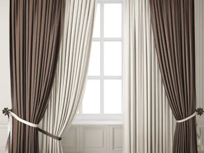 Curtain 77 3D model purchase