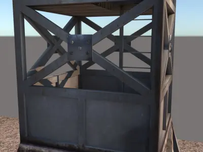 military watchtower 3D model