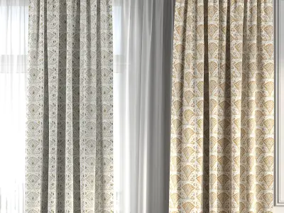 Curtain Set 231 3D model