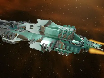 Space Game Unity Asset Pack Low-poly 3D model