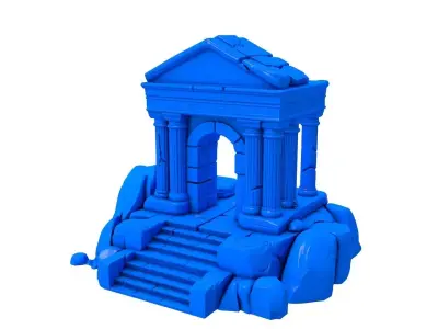 Stone Temple -  Ancient Stone Temple - temple  3D print model