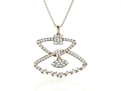 Light wt Pendant Earrings Set 3dm stl obj mtl gltf glb renders  3D print model