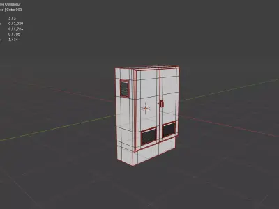 Compteur electrique rural  electricity meter 3D model