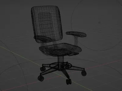 Simple Office Chair 3D model