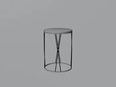 Small Table Low-poly 3D model