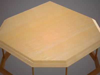 Furniture Coffee Tables Art Deco 007 Low-poly 3D model