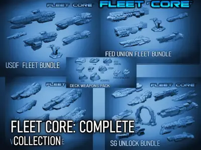 FLEET CORE - COMPLETE COLLECTION 3D Model Pack