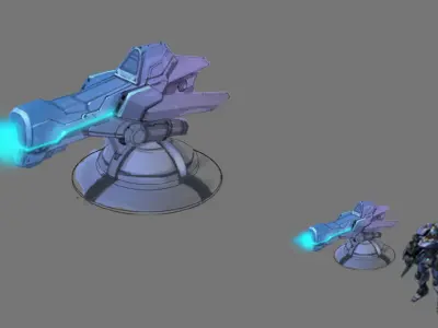 Rotating Fort - Common Fortress 01 3D model