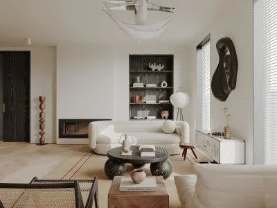 apartment interior scenes     3D model 11
