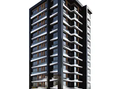 Modern Residential Building 04 3D model