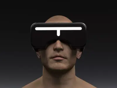 Sci Fi Virtual Reality Headset 3D model
