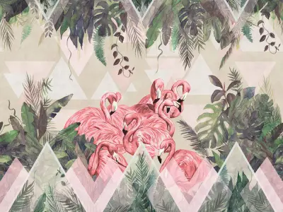 3D Model interior door in oak 3D model