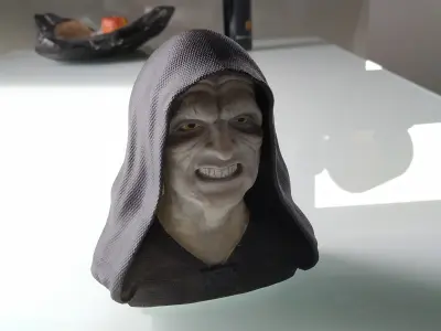 Palpatine Darth Sidious Bust 3D print model