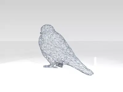 Swallow Wireframe 3D model