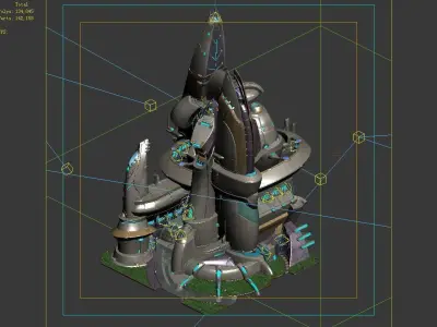 Science Fiction - Fleet Landlord Building 01 3D model