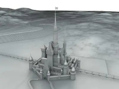 Disney Castle 3D model