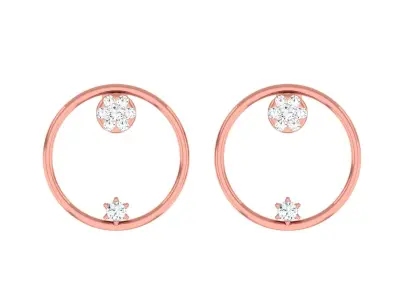 Light wt Women Diamond Earrings  3D print model