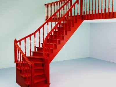 Ladder staircase 3D model