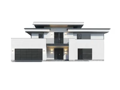 Modern house V96 3D model
