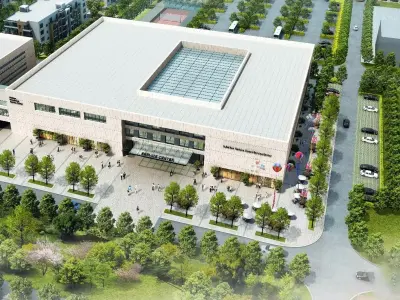 Modern Civic Service Center 3D model