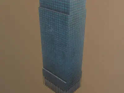 Skyscraper - 560 Mission Low-poly 3D model