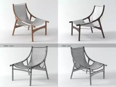 Mira lounge chair 3D model