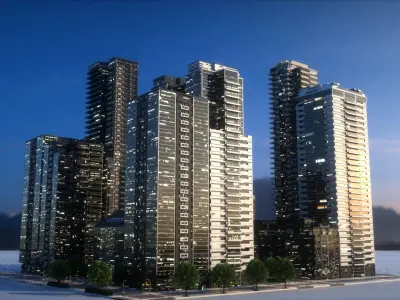 City Block Type B24 3D model