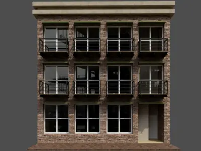 Building 001 3D model