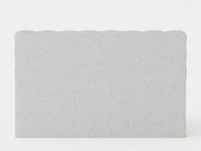 Royal Bed Package With Storage180x200 Light Gray Low-poly 3D model