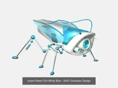 10 Insect Robot F Collection - SciFi Character Design 3D Model Pack