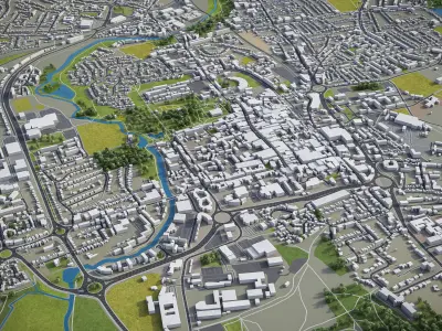 Colchester Low-poly 3D model