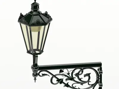 Prague Streetlamps 3D model