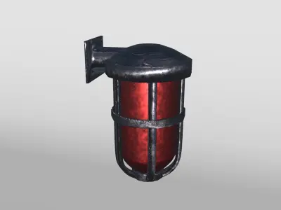 Alarm Light Low-poly 3D model