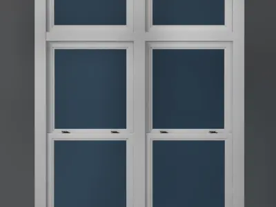 Transom over two operating window 3D model