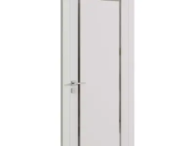 Interior door 16 Low-poly 3D model