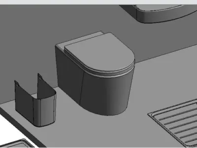 22 Plumbing Fixture Revit 2015 Families 3D model
