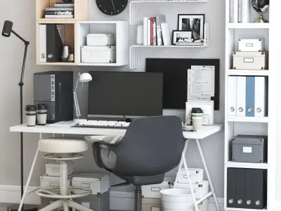 Office workplace 61 3D model