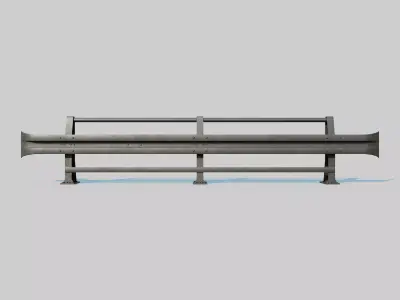 Street Pavement Barrier 3D model
