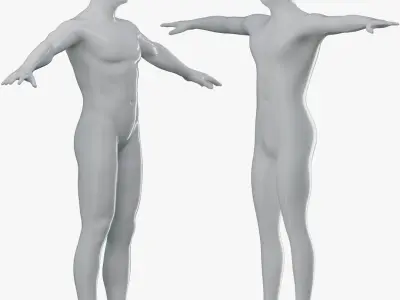  Animated Simple, and Detailed Men Mannequins 
