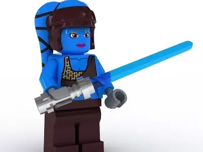 LEGO Minfigure Aayala Secura 3D model