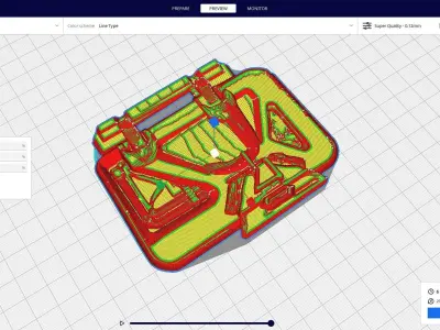 futuristic scifi door 3D print model