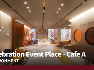 Celebration Event Place - Cafe A 3D model