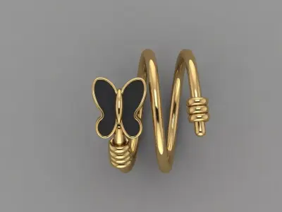 butterflyring 3D print model