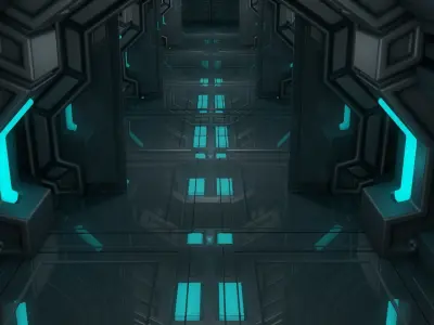 Sci Fi Corridor 3D model
