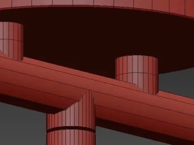 Plafonnier moderne led 3D model