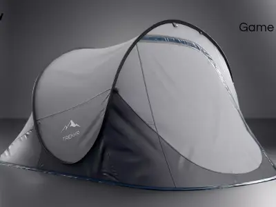 2 Person Camping Tent - Game Ready PBR Low-poly 3D model