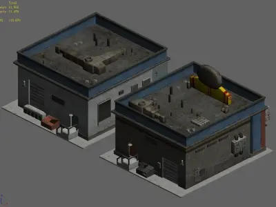 Future World - Business District 02 3D model