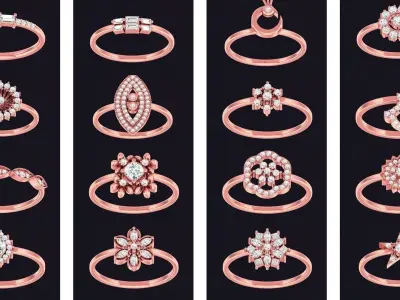 98 Light Wt 3dm  stl 1 render details model 3D Model Pack