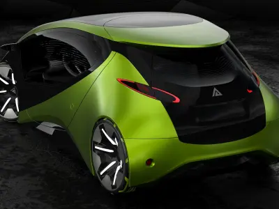  Generic Futuristic Compact Car 